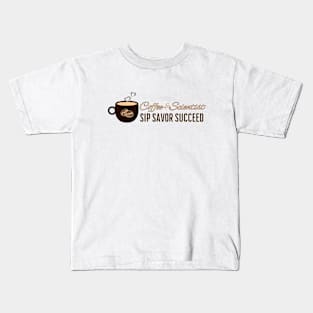 Sip to Success: Coffee & Scientist Blend Kids T-Shirt